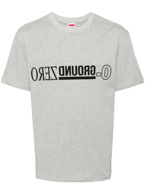 Ground Zero logo-print cotton T-shirt Grey GZOAM007620