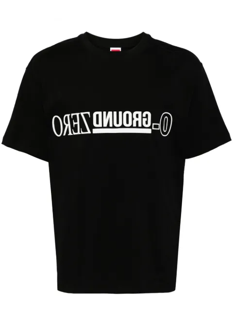 Ground Zero logo-print cotton T-shirt Black GZOAM007620