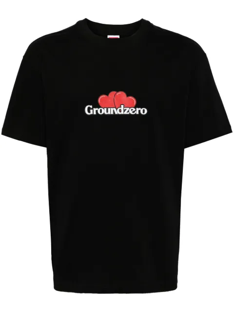 Ground Zero logo-print cotton T-shirt Black GZOAM007510