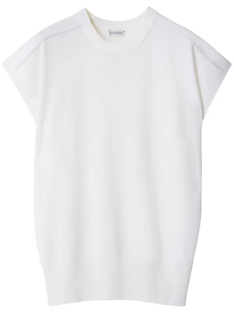 Burberry fine-knit wool T-shirt White 8092146