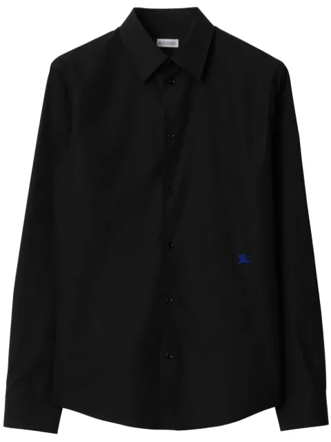 Burberry slim fit cotton shirt Black 8091925