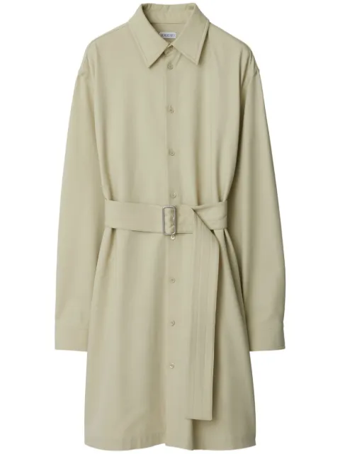 Burberry belted cut-out shirt dress Neutrals 8094149