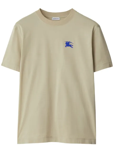 Burberry EKD-embroidered cotton T-shirt Neutrals 8091395