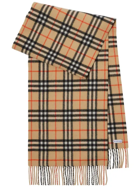 Burberry Check cashmere scarf Neutrals 8096537