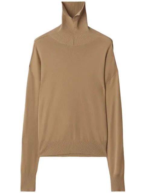 Burberry roll-neck wool jumper Neutrals 8092152A3743