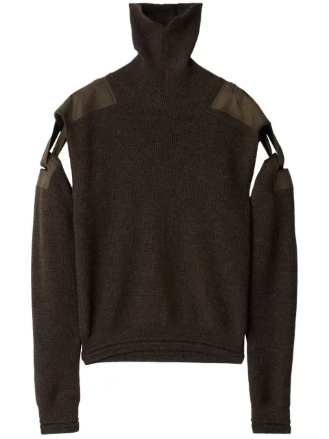Burberry detachable-sleeve wool jumper Green 8093864