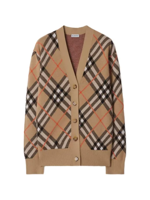 Burberry checked cardigan Brown 8093491