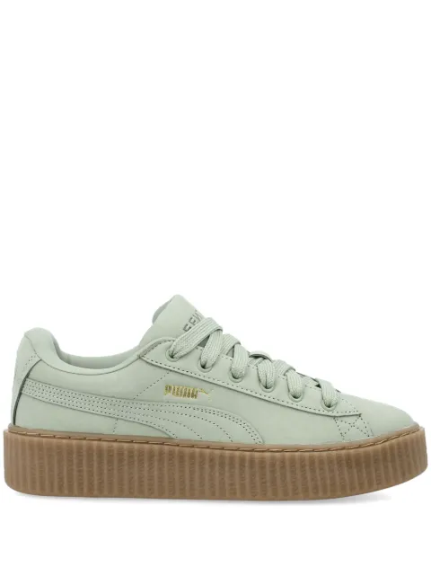FENTY Creeper Phatty leather sneakers Green 39681302