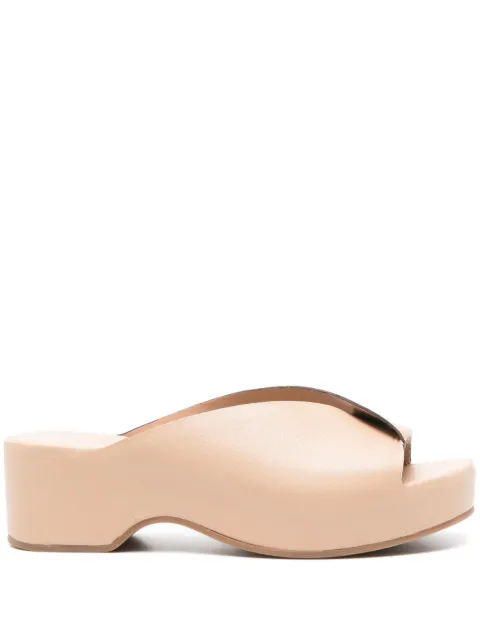Del Carlo Horus 11729 55mm leather sandals Neutrals 11729