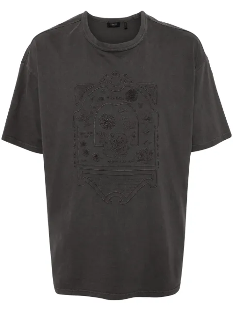 FIVE CM embroidered-design cotton T-shirt Grey 5CXTEV1113S4M