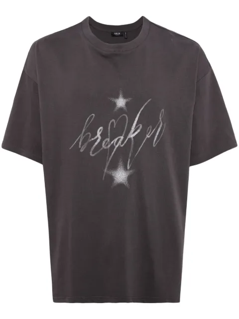 FIVE CM glitter-star cotton T-shirt Grey 5CXTEV1105S4M