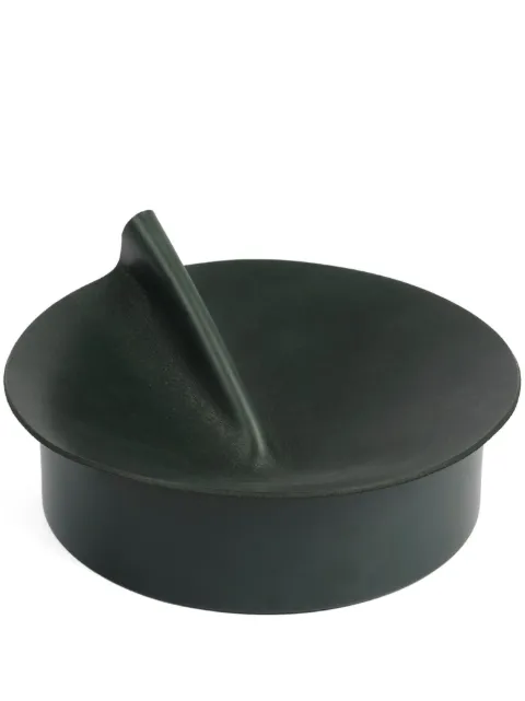 Uniqka small Rotonda circular trinket box (11cm x 23cm) Green ROG01