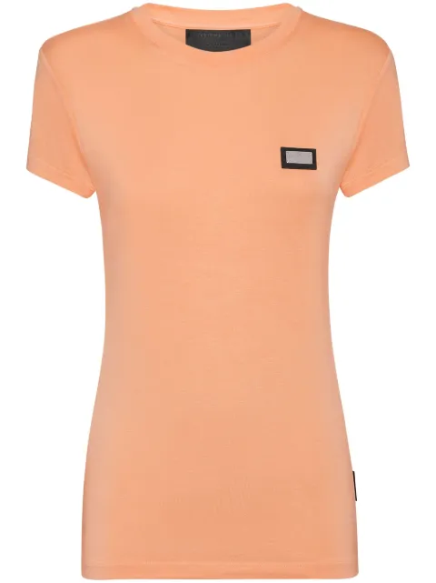 Philipp Plein logo-plaque t-shirt Orange UADCWTK3554PTE003N