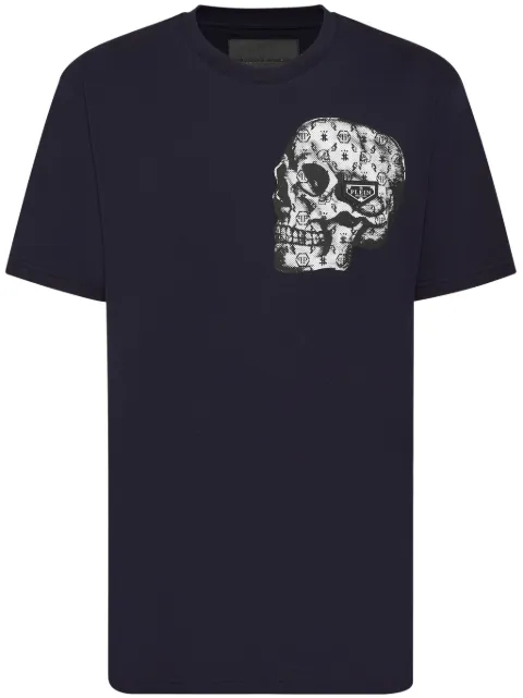 Philipp Plein SS Skull T-shirt Blue UADCMTK7981PJY002N