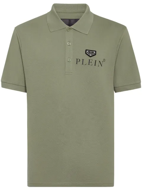 Philipp Plein Iconic Plein short-sleeve polo shirt Green UADCMTK7980PJY002N