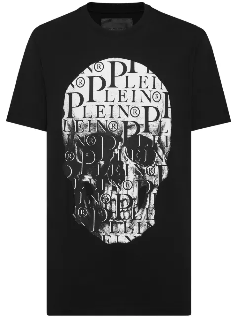 Philipp Plein Print skull T-shirt Black UADCMTK7970PJY002N