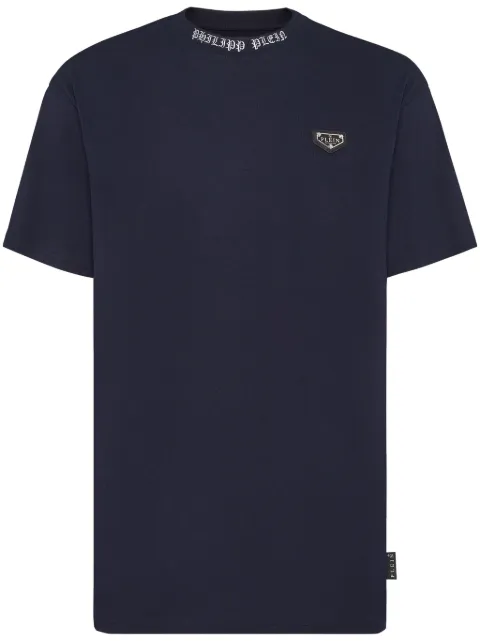 Philipp Plein logo-plaque T-shirt Blue UADCMTK7965PJY002N