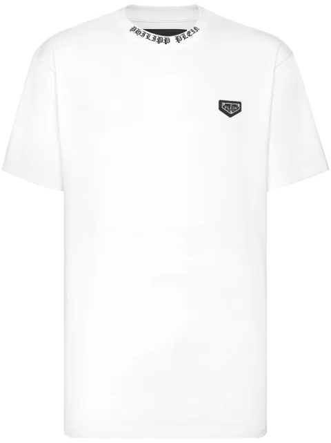 Philipp Plein logo-plaque T-shirt White UADCMTK7965PJY002N