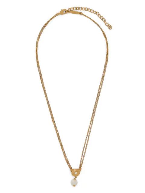 Ferragamo Gancini faux-pearl necklace Gold 776607