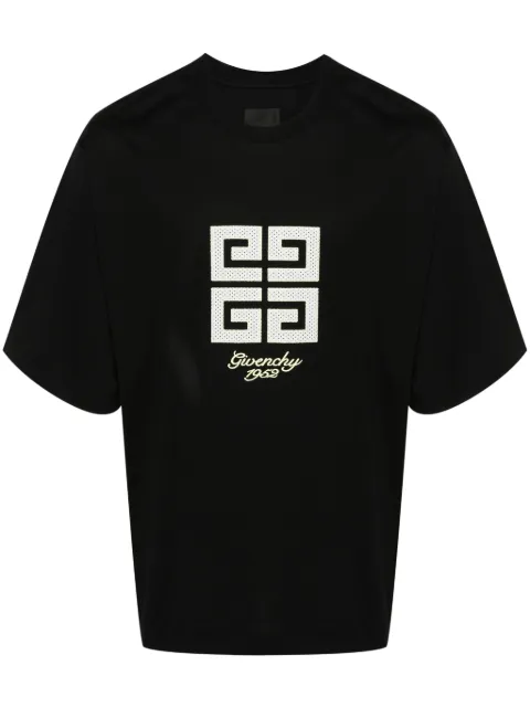 Givenchy 4G-motif cotton T-shirt Black BM712H3YMV001
