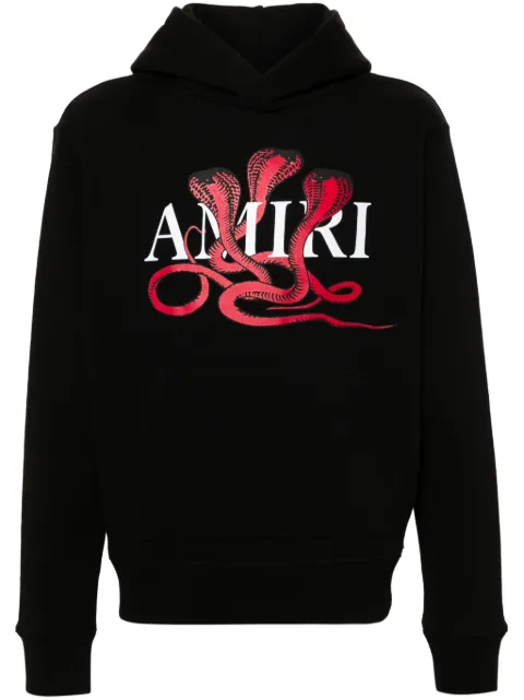 AMIRI Poison cotton hoodie Black AMJYHD1057