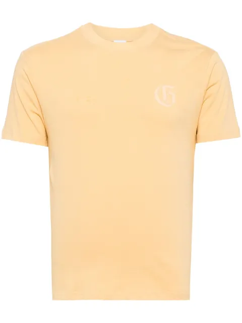 Ground Zero logo-print cotton T-shirt Yellow GZOTEAM007570