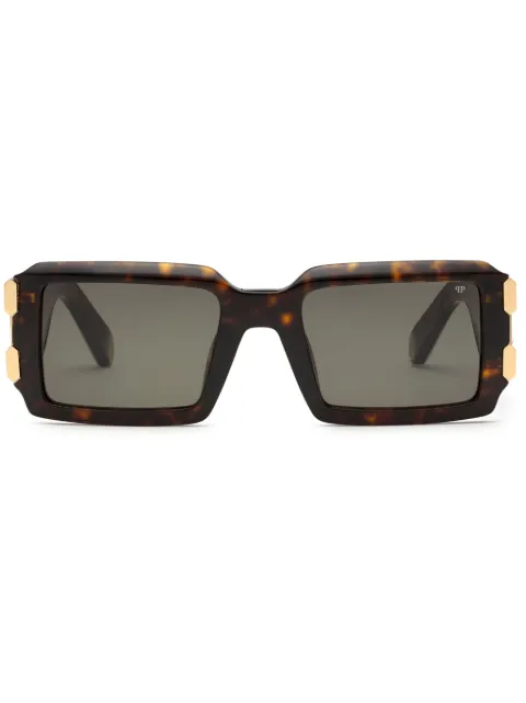 Philipp Plein Eyewear Plein Eagle rectangular sunglasses Brown PADAMES0214PXV085N