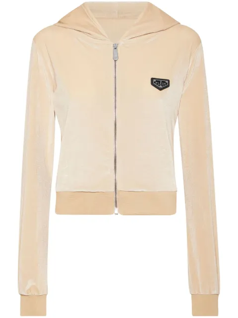 Philipp Plein Strass Skull hoodie Neutrals UADCWJB1810PTE003N