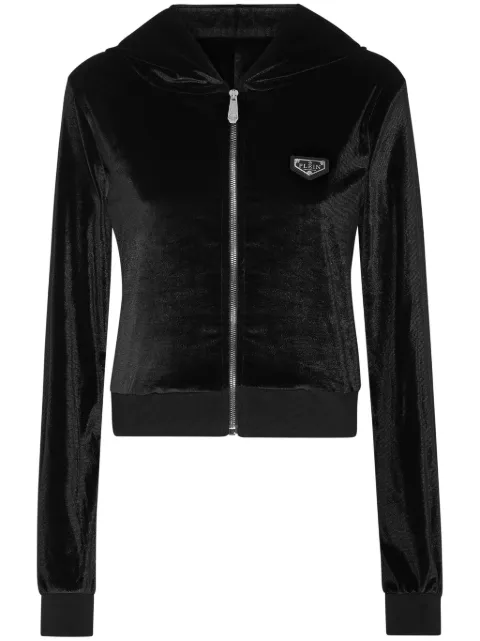 Philipp Plein Strass Skull hoodie Black UADCWJB1810PTE003N