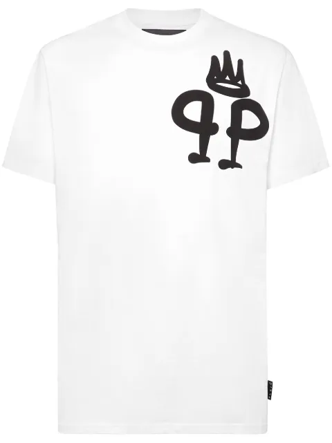Philipp Plein King Plein cotton T-shirt White UADCMTK7972PJY002N