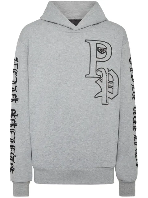Philipp Plein Gothic Plein hoodie Grey UADCMJB3567PJY002N