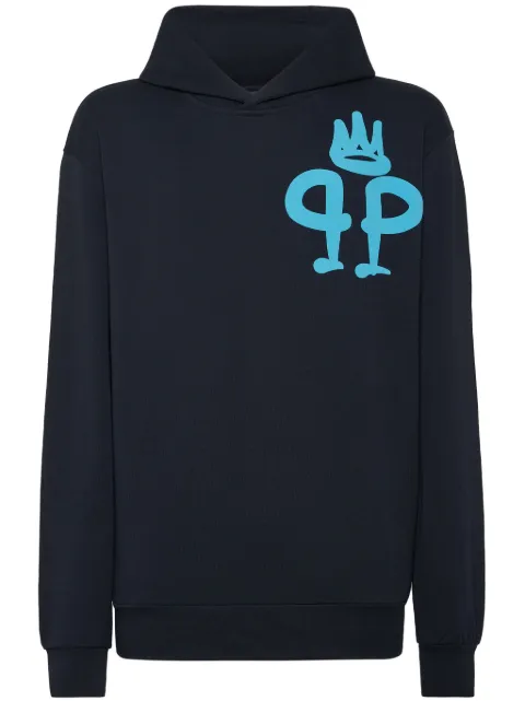 Philipp Plein King hoodie Blue UADCMJB3565PJY002N