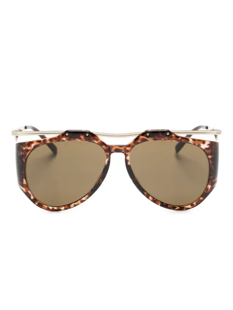 Saint Laurent Eyewear SL M137 Amelia pilot-framed sunglasses Brown SLM137AMELIA