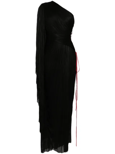 Maria Lucia Hohan draped one-shoulder maxi dress Black PO23024