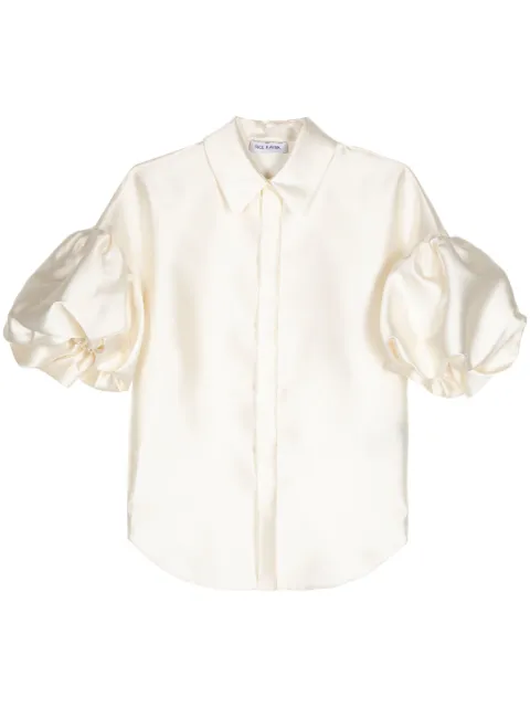 Dice Kayek puff-sleeve button-down shirt White C620