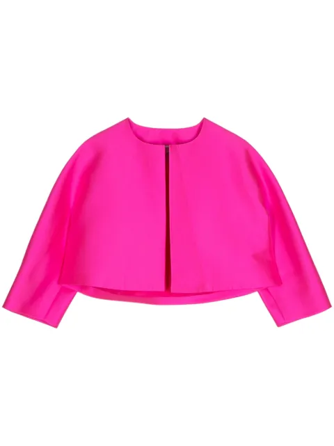 Dice Kayek satin cropped jacket Pink V507