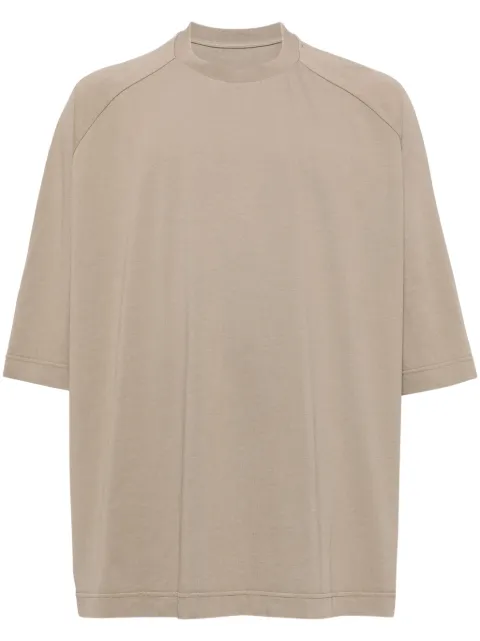 Casey Casey Big Rag cotton T-shirt Brown 22HS016BEIG