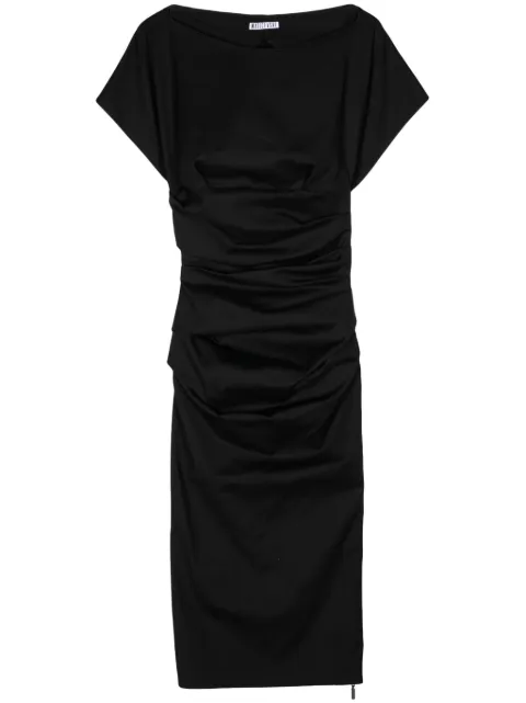 Maticevski Yuzu ruched midi dress Black DR5244A