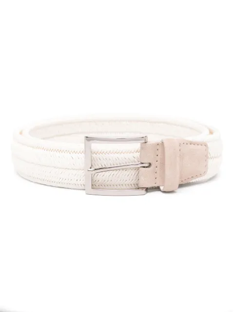 Orciani interwoven buckle-fastening belt White U07369ROP