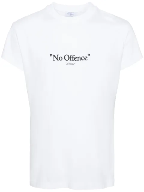 Off-White No Offence cotton T-shirt White OMAA162F23JER004