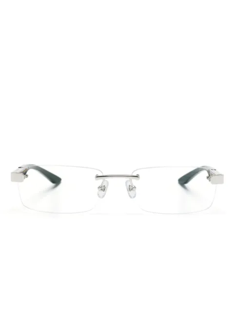 Maybach eyewear The Artist III rectangle-frame glasses Black THEARTISTIII