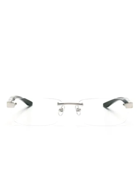 Maybach eyewear The Artist III rectangle-frame glasses Pink THEARTISTIII