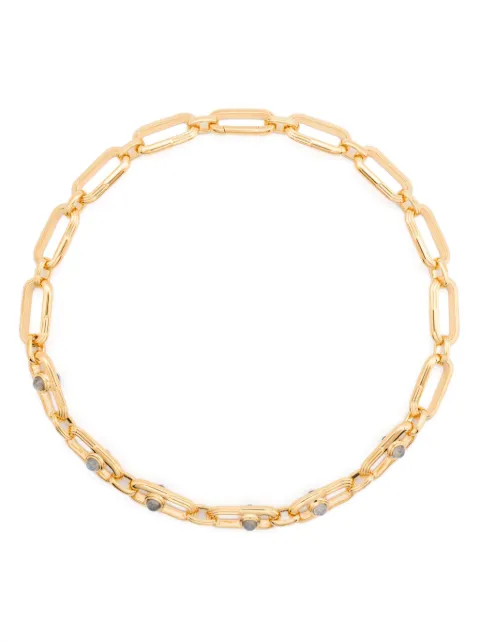 Missoma Zenyu Link Gemstone choker Gold ZLGN1LB