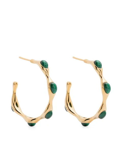 Missoma Organic Shape hoops Gold GMGE14MAL