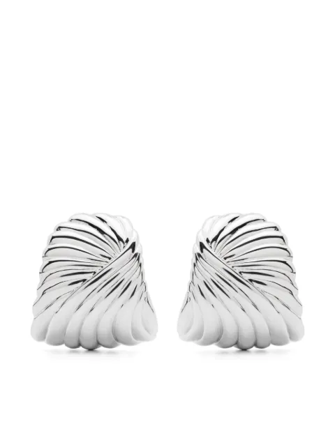 Missoma Ripple stud earrings Silver WRSE8NS