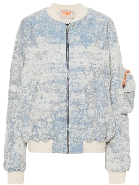 PDF dust-effect denim jacket Blue DFDSTRLEDF052G0004