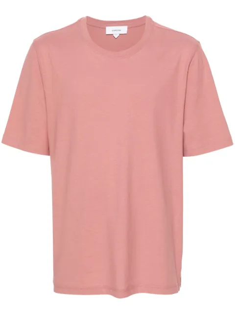 Lardini round-neck cotton T-shirt Pink EQLTMC60EQ62027