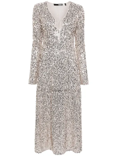 ROTATE BIRGER CHRISTENSEN sequin-embellished dress Neutrals 112626