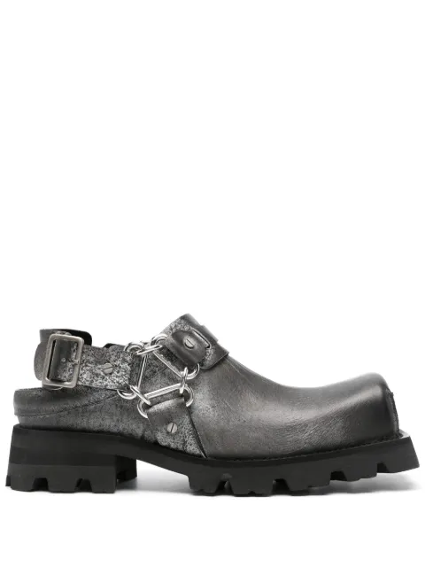 Acne Studios 45mm leather harness mules Black BD0332