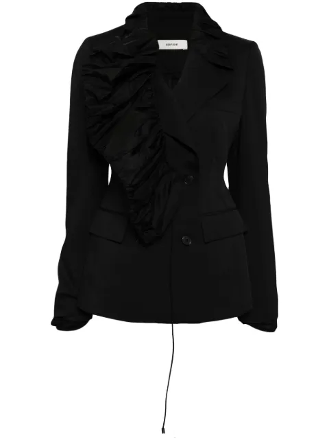 Besfxxk draped double-breasted blazer Black DLHB2400